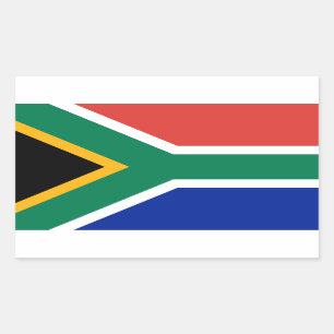 Sticker Rectangulaire Drapeau national sud-africain