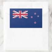 Sticker Rectangulaire Drapeau néo-zélandais (Sac)