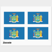 Sticker Rectangulaire Drapeau NEW YORK - (Feuille)