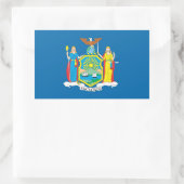 Sticker Rectangulaire Drapeau NEW YORK - (Sac)
