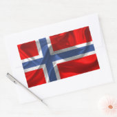 Sticker Rectangulaire Drapeau norvégien (Enveloppe)