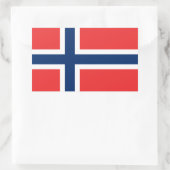 Sticker Rectangulaire Drapeau norvégien (Sac)