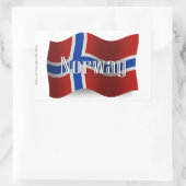 Sticker Rectangulaire Drapeau norvégien (Sac)