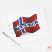 Sticker Rectangulaire Drapeau norvégien (Enveloppe)