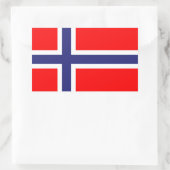 Sticker Rectangulaire Drapeau norvégien (Sac)