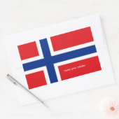 Sticker Rectangulaire Drapeau norvégien (Enveloppe)