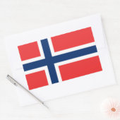 Sticker Rectangulaire Drapeau norvégien (Enveloppe)