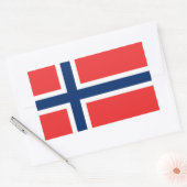 Sticker Rectangulaire Drapeau norvégien (Enveloppe)