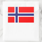 Sticker Rectangulaire Drapeau norvégien (Sac)