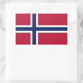 Sticker Rectangulaire Drapeau norvégien (Sac)