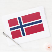 Sticker Rectangulaire Drapeau norvégien (Enveloppe)
