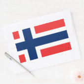 Sticker Rectangulaire Drapeau norvégien (Enveloppe)