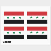 Sticker Rectangulaire Drapeau officiel de l'Irak (Feuille)