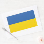 Sticker Rectangulaire Drapeau ordinaire de l'Ukraine (Enveloppe)
