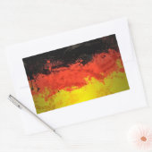 Sticker Rectangulaire Drapeau Paint Allemagne (Enveloppe)