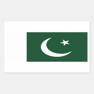 Sticker Rectangulaire Drapeau pakistanais