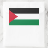 Sticker Rectangulaire Drapeau palestinien (Sac)