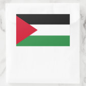 Sticker Rectangulaire Drapeau palestinien (Sac)