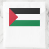 Sticker Rectangulaire Drapeau palestinien (Sac)