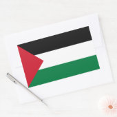 Sticker Rectangulaire Drapeau palestinien (Enveloppe)