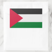 Sticker Rectangulaire Drapeau palestinien (Sac)