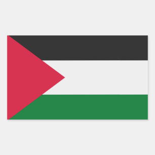 Sticker Rectangulaire Drapeau palestinien