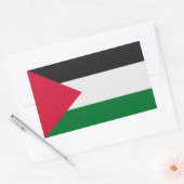 Sticker Rectangulaire Drapeau palestinien (Enveloppe)