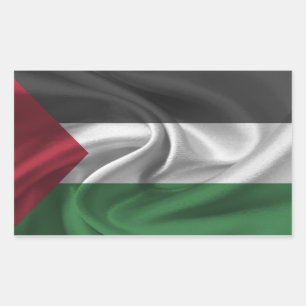 Sticker Rectangulaire Drapeau palestinien