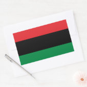 Sticker Rectangulaire Drapeau panafricain de l'UNIA (Enveloppe)