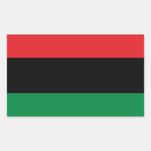 Sticker Rectangulaire Drapeau panafricain UNIA (Devant)
