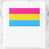 STICKER RECTANGULAIRE "DRAPEAU PANSEXUAL DE FIERTÉ " (Sac)