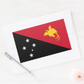 Sticker Rectangulaire Drapeau Papouasie-Nouvelle-Guinée (Enveloppe)