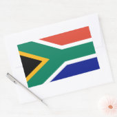 Sticker Rectangulaire Drapeau Patriotique Afrique du Sud Bokke (Enveloppe)