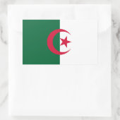 Sticker Rectangulaire Drapeau patriotique algérien (Sac)
