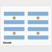 Sticker Rectangulaire Drapeau patriotique argentin (Feuille)