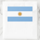 Sticker Rectangulaire Drapeau patriotique argentin (Sac)