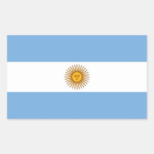 Sticker Rectangulaire Drapeau patriotique argentin (Devant)