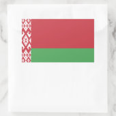 Sticker Rectangulaire Drapeau patriotique biélorusse (Sac)
