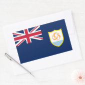 Sticker Rectangulaire Drapeau patriotique d'Anguilla (Enveloppe)
