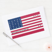 Sticker Rectangulaire Drapeau patriotique de l'atoll de Bikini (Enveloppe)