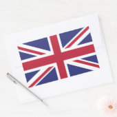 Sticker Rectangulaire Drapeau patriotique du Royaume-Uni (Enveloppe)
