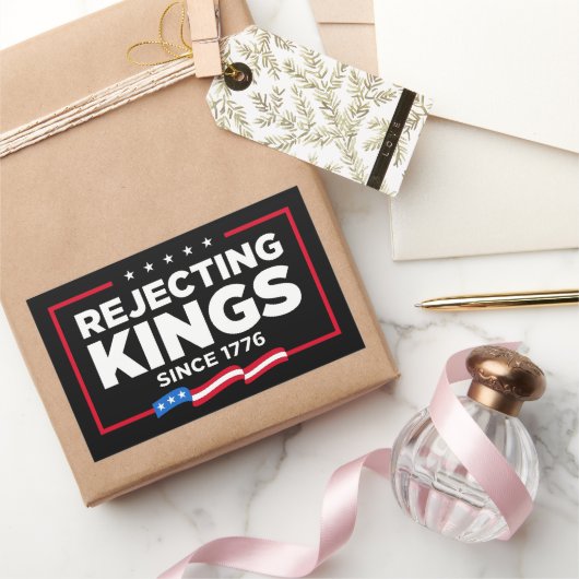 Sticker Rectangulaire Drapeau Patriotique USA depuis 1776 (Cadeaux)