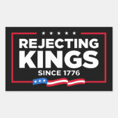 Sticker Rectangulaire Drapeau Patriotique USA depuis 1776 (Devant)