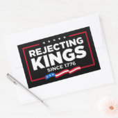 Sticker Rectangulaire Drapeau Patriotique USA depuis 1776 (Enveloppe)