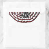 Sticker Rectangulaire Drapeau patriotique Vintage-américain (Sac)