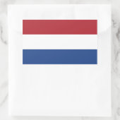 Sticker Rectangulaire Drapeau Pays-Bas/Holland/Dutch/Hollander (Sac)
