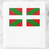 Sticker Rectangulaire Drapeau pays Basque euskadi (Sac)