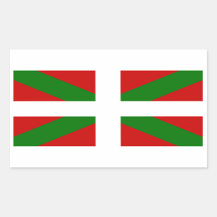 Sticker Rectangulaire Drapeau pays Basque euskadi