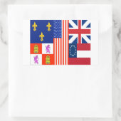 Sticker Rectangulaire Drapeau Pensacola QUATRE (Sac)