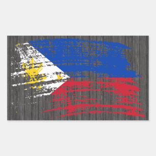 Sticker Rectangulaire Drapeau philippin cool